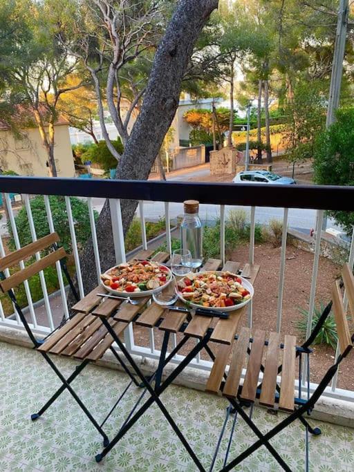 T2 Avec Clim Et Terrasse Vue Mer, Les Sablettes La Seyne-sur-Mer Ngoại thất bức ảnh